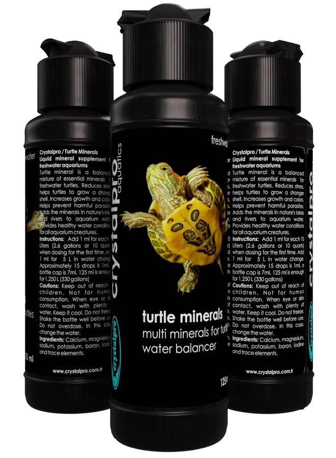 Crystalpro Turtle Minerals 4.22 Oz - Helps Grow a Better Shell and Improves General Health - Mineral Additive for Turtles- Aquarium Salt for Freshwater Tanks - Calcium for Turtle - Image 2